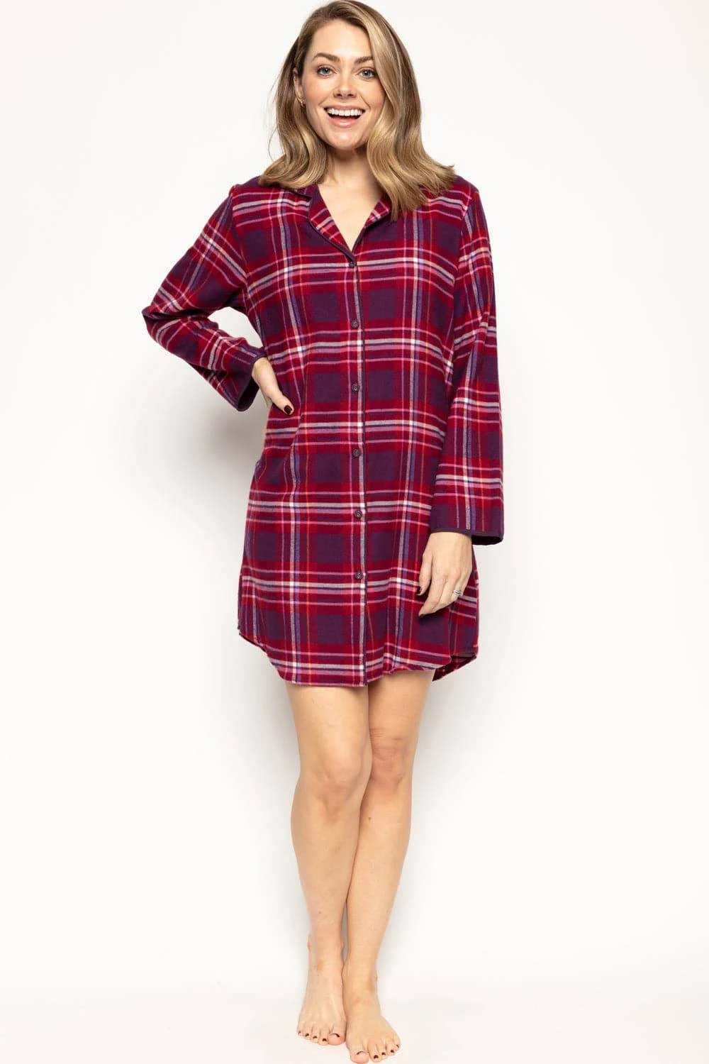 Cyberjammies Clarissa Check Nightshirt 6 Cyberjammies Clarissa Check Nightshirt - Image 4
