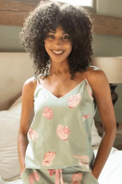 Cyberjammies Coral Shell Print Camisole, Size UK 8 13 Cyberjammies Coral Shell Print Camisole, Size UK 8 -Fashion Lingerie Store cyberjammies coral shell print cami 5