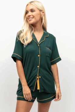 Cyberjammies Gabrielle Green Revere Jersey Shorty Set 9 Cyberjammies Gabrielle Green Revere Jersey Shorty Set -Fashion Lingerie Store cyberjammies gabrielle revere jersey shorty set green 3