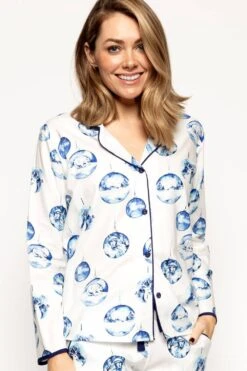 Cyberjammies Riley Bauble Print Pyjama Top, Size UK 14 12 Cyberjammies Riley Bauble Print Pyjama Top, Size UK 14 -Fashion Lingerie Store cyberjammies riley bauble print pyjama top 9453 1
