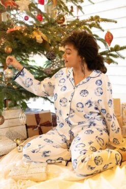 Cyberjammies Riley Bauble Print Pyjama Top, Size UK 14 14 Cyberjammies Riley Bauble Print Pyjama Top, Size UK 14 -Fashion Lingerie Store cyberjammies riley bauble print pyjama top 9453 4