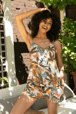 Cyberjammies Savannah Safari Print Pyjama Shorts, Size UK 8 14 Cyberjammies Savannah Safari Print Pyjama Shorts, Size UK 8 -Fashion Lingerie Store cyberjammies savannah safari print shorts 6