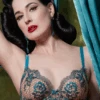 Evelina Lurex Underwire Bra 1 Evelina Lurex Underwire Bra -Fashion Lingerie Store dita von teese evelina lurex underwire bra peacock 1