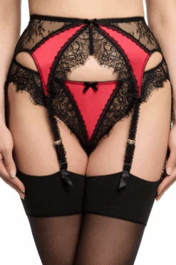 Glamcatcher Suspender 9 Glamcatcher Suspender -Fashion Lingerie Store dita von teese glamcatcher suspender black runway red 1