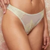 DORA LARSEN Devon Lace Knicker -Fashion Lingerie Store dora larsen devon lace knicker lime 1