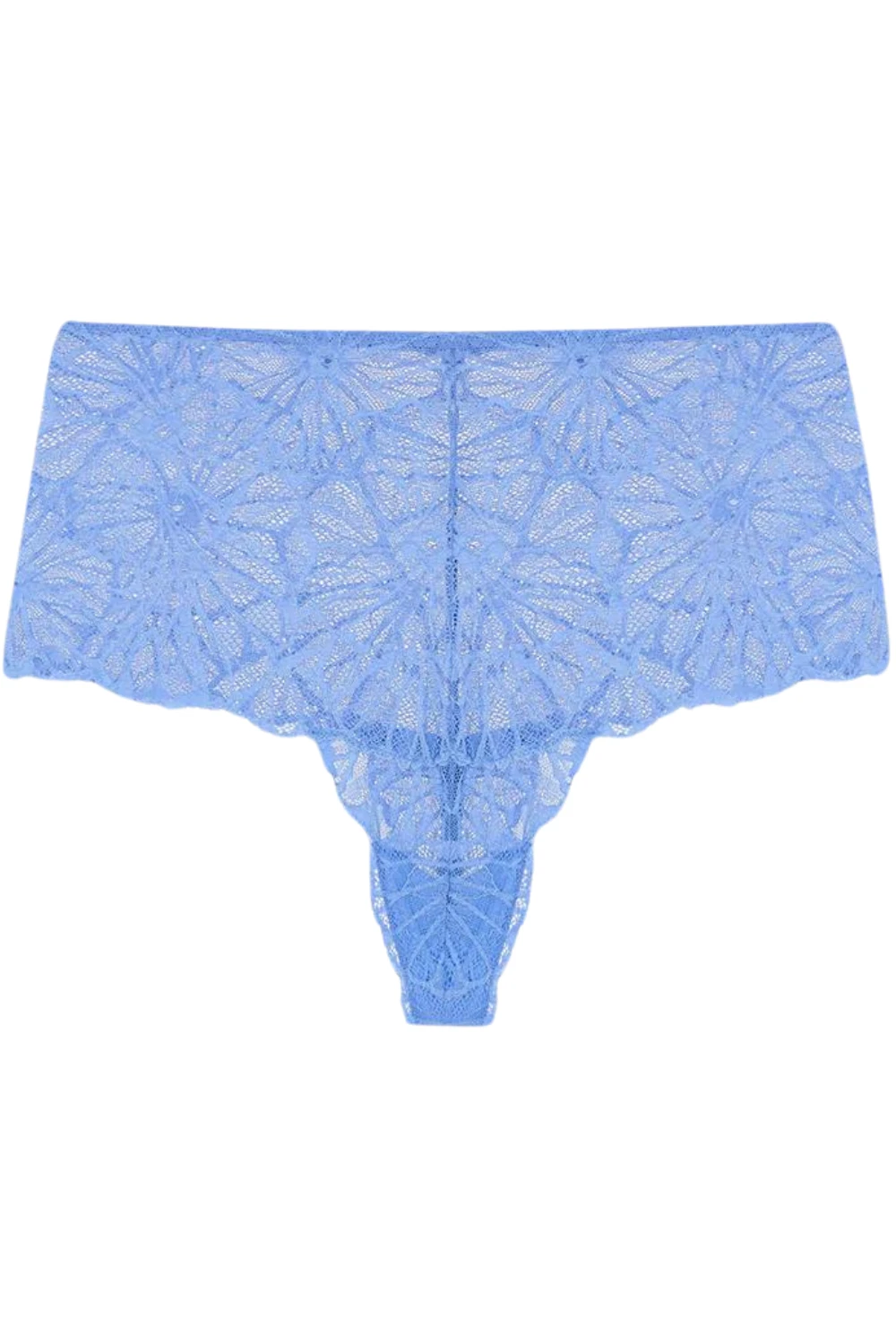 DORA LARSEN Lena Graphic Lace High Waist Knicker Blue 4 DORA LARSEN Lena Graphic Lace High Waist Knicker Blue - Image 2