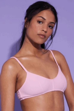 DORA LARSEN Lucy Wireless Bikini Top Pink -Fashion Lingerie Store dora larsen lucy wireless bikini top 3