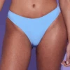 DORA LARSEN Phoebe Low Rise Bikini Bottom Blue 2 DORA LARSEN Phoebe Low Rise Bikini Bottom Blue -Fashion Lingerie Store dora larsen phoebe low rise bikini bottom 1