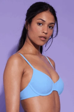 DORA LARSEN Phoebe Underwired Bikini Top Blue 11 DORA LARSEN Phoebe Underwired Bikini Top Blue -Fashion Lingerie Store dora larsen phoebe underwired bikini top 3