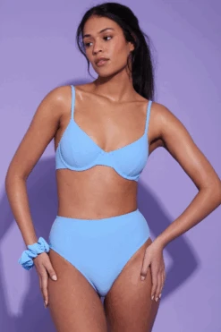 DORA LARSEN Phoebe Underwired Bikini Top Blue 13 DORA LARSEN Phoebe Underwired Bikini Top Blue -Fashion Lingerie Store dora larsen phoebe underwired bikini top 5