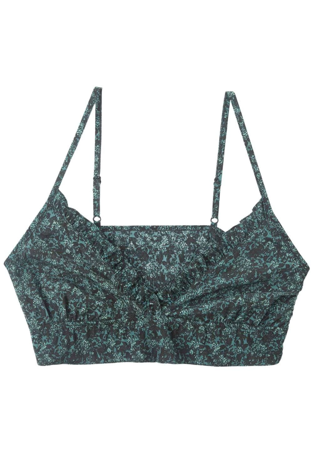 Botanist Silk Cropped Ruffled Bralette 4 Botanist Silk Cropped Ruffled Bralette - Image 2