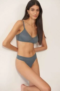 Nano Soft Cup Bralette In Blue, Size XS (UK 32B/34A) -Fashion Lingerie Store else nano soft cup bra blue 1