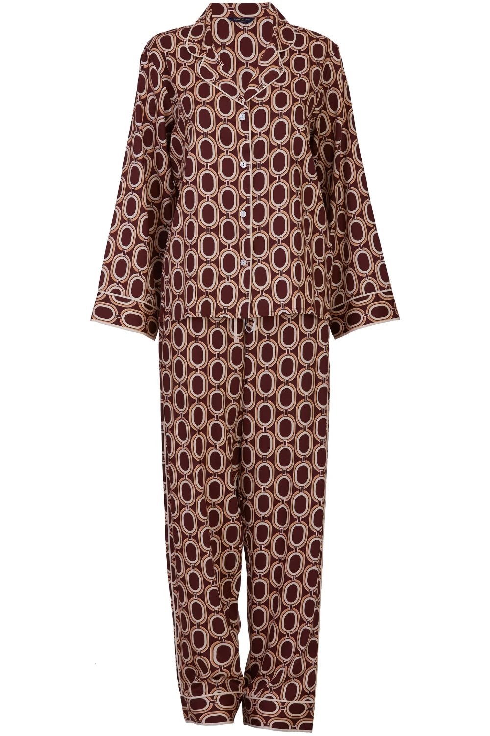 Fitzrovia Chain Print Pyjama Set 4 Fitzrovia Chain Print Pyjama Set - Image 2
