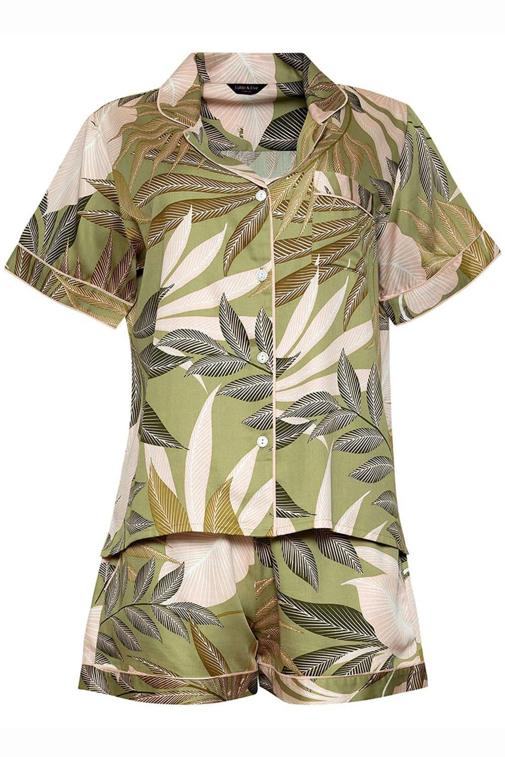 Richmond Leaf Print Shorty Set 4 Richmond Leaf Print Shorty Set - Image 2