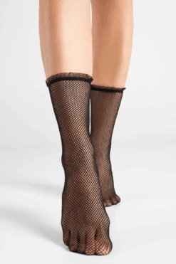 Fiore Bea Net Organza Trim Socks 40 Denier