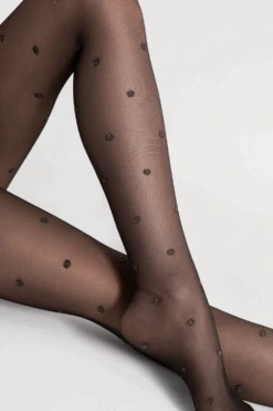 Fiore Confetti Lurex Dot Tights 20 Denier 8 Fiore Confetti Lurex Dot Tights 20 Denier -Fashion Lingerie Store fiore confetti lurex dot tights black gold 20 denier 3
