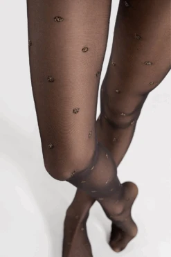 Fiore Confetti Lurex Dot Tights 20 Denier 9 Fiore Confetti Lurex Dot Tights 20 Denier -Fashion Lingerie Store fiore confetti lurex dot tights black gold 20 denier 4