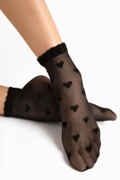 Fiore Kokoro Socks 20 Denier In Black