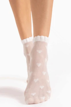 Fiore Kokoro Socks 20 Denier In White