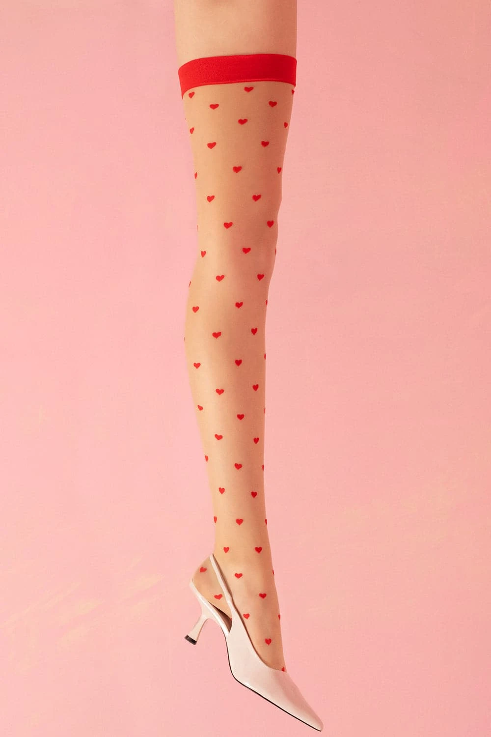 Fiore Love Booster Heart Pattern Stockings 15 Denier 3 Fiore Love Booster Heart Pattern Stockings 15 Denier