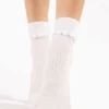 Fiore Apolonia Patterened Socks 40 Denier 2 Fiore Apolonia Patterened Socks 40 Denier -Fashion Lingerie Store fiore patterened ankle socks apolonia off white 40 denier g1180 1