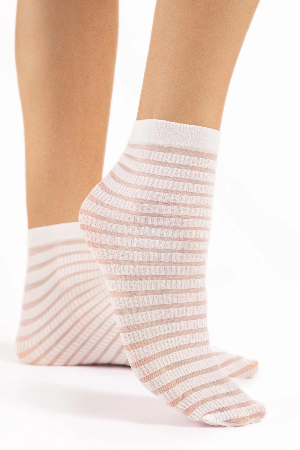 Fiore Izzy Striped Socks 20 Denier 6 Fiore Izzy Striped Socks 20 Denier - Image 4