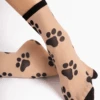 Fiore Pawpaw Socks 20 Denier In Black/Light Natural