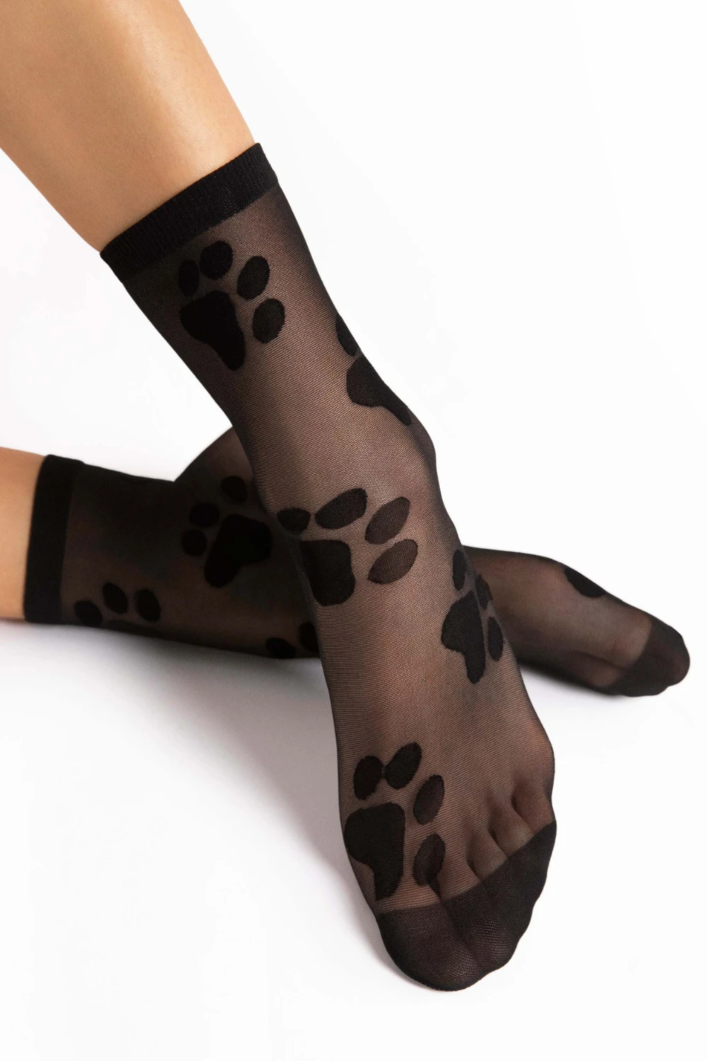 Fiore Pawpaw Socks 20 Denier In Black 3 Fiore Pawpaw Socks 20 Denier In Black