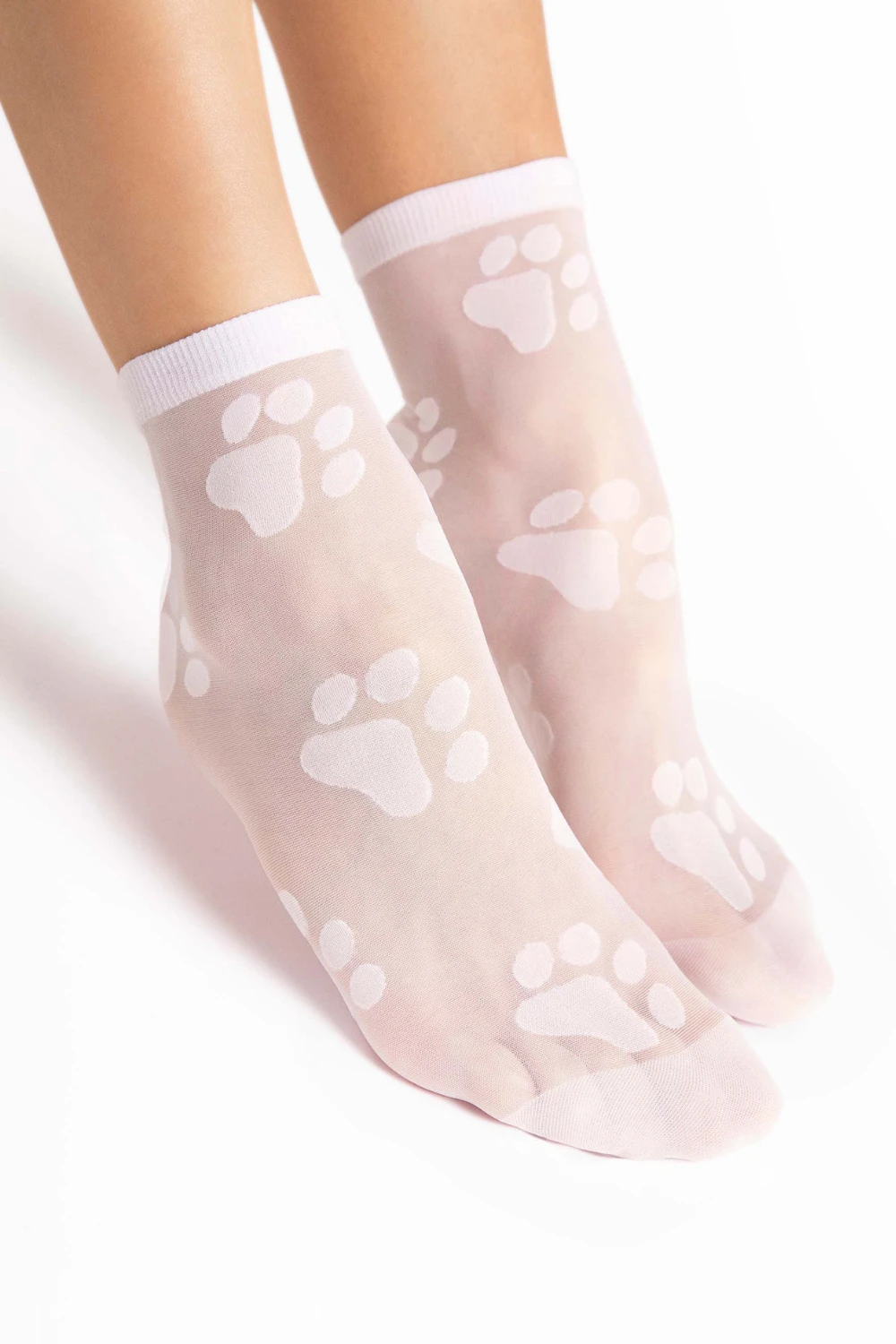 Fiore Pawpaw Socks 20 Denier In White 3 Fiore Pawpaw Socks 20 Denier In White