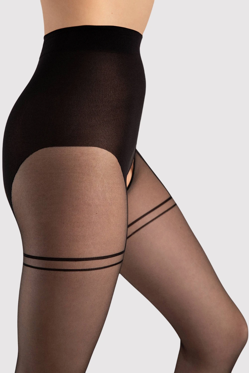 Fiore Sensual Delight Crotchless Tights 20 Denier 6 Fiore Sensual Delight Crotchless Tights 20 Denier - Image 4