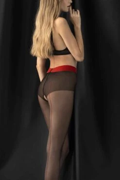 Fiore Sensual Firelight Crotchless Tights 20 Denier