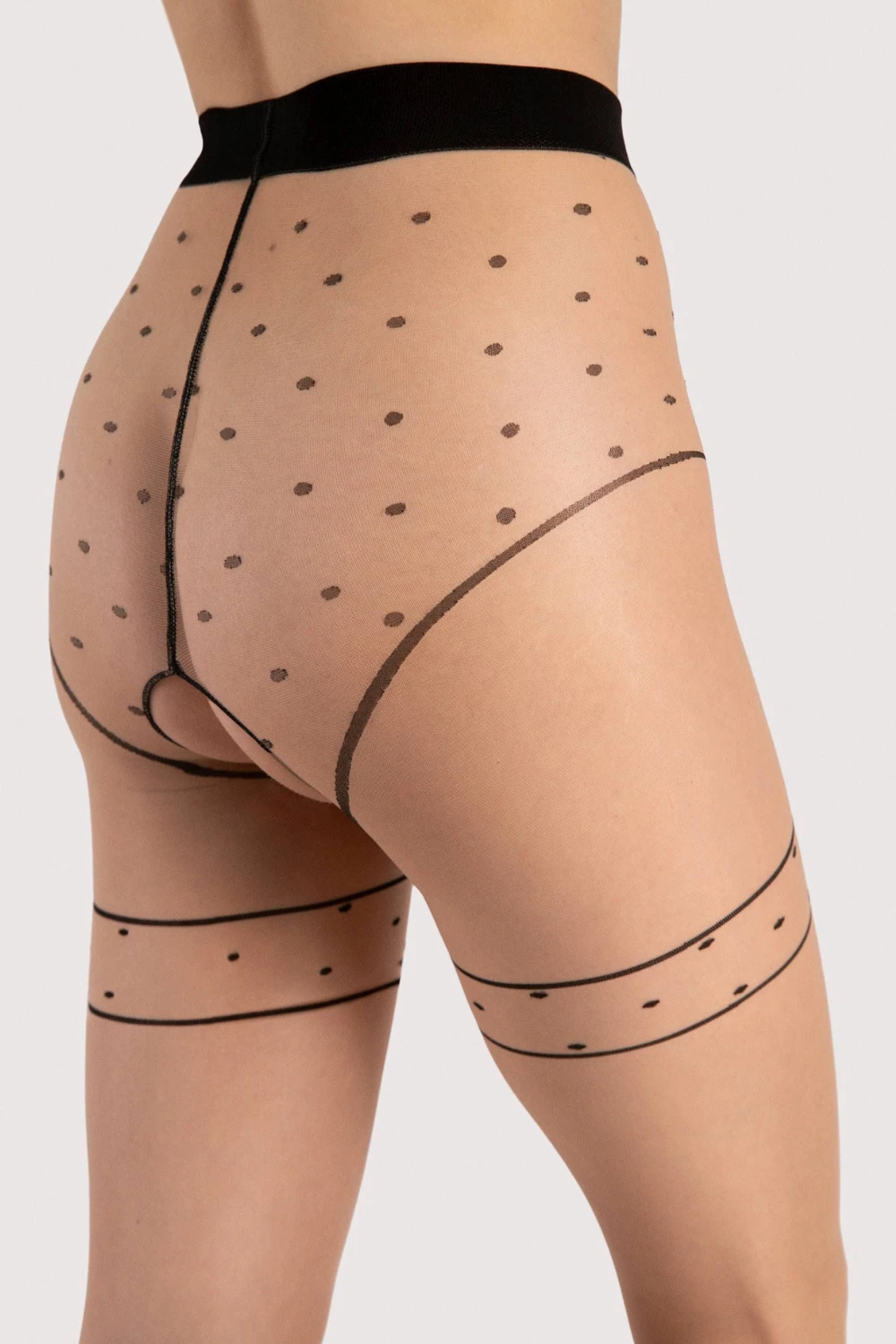 Fiore Sensual Starlight Crotchless Tights 20 Denier 5 Fiore Sensual Starlight Crotchless Tights 20 Denier - Image 3