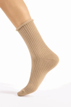 Fiore Trinny Cotton Socks In Beige 8 Fiore Trinny Cotton Socks In Beige -Fashion Lingerie Store fiore trinny cotton socks beige 3