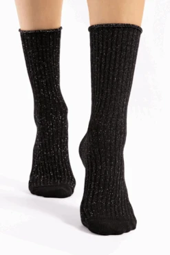 Fiore Trinny Cotton Socks In Black