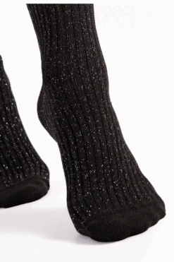 Fiore Trinny Cotton Socks In Black 9 Fiore Trinny Cotton Socks In Black -Fashion Lingerie Store fiore trinny cotton socks black 4