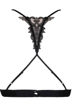 Onyx Boudoir Bra 11 Onyx Boudoir Bra -Fashion Lingerie Store fleur of england onyx boudoir bra ghost back