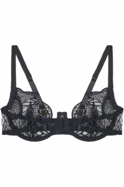 Roxy Demi Bra -Fashion Lingerie Store fleur of england roxy demi bra black ghost back
