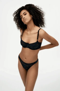 ICONE Gia Slate Lace Underwired Bra -Fashion Lingerie Store icone gia bra slate 2