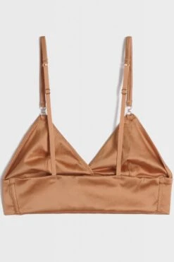 ICONE Martine Bustier Bra, Size L (UK 34D-36B-36C) -Fashion Lingerie Store icone martine bra caramel ghost back