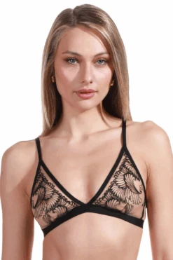 Basic Instinct Triangle Bra -Fashion Lingerie Store jolidon basic instinct triangle bra s2357 black 3