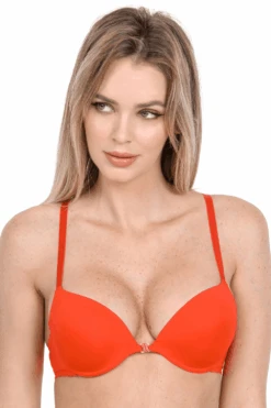 French Connection Push Up Bra In Bright Red (B & C Cup Sizes)