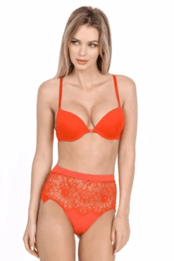 French Connection Push Up Bra In Bright Red (B & C Cup Sizes) 11 French Connection Push Up Bra In Bright Red (B & C Cup Sizes) -Fashion Lingerie Store jolidon french connection push up bra s2227 red 3