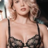 Hotel Desir Underwired Bra, Size UK 34C 1 Hotel Desir Underwired Bra, Size UK 34C -Fashion Lingerie Store jolidon hotel desire underwire bra s2276 black 1
