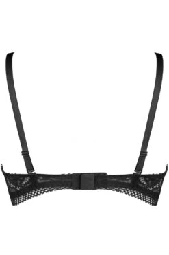 Rock DJ Balconette Bra In Black 10 Rock DJ Balconette Bra In Black -Fashion Lingerie Store jolidon rock dj balconette bra s2240 black ghost back
