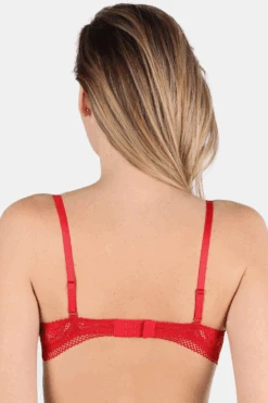 Rock DJ Balconette Bra In Red 10 Rock DJ Balconette Bra In Red -Fashion Lingerie Store jolidon rock dj balconette bra s2240 red 6