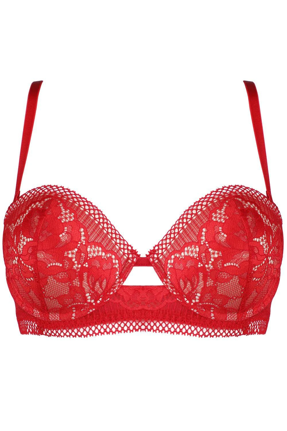 Rock DJ Balconette Bra In Red 4 Rock DJ Balconette Bra In Red - Image 2