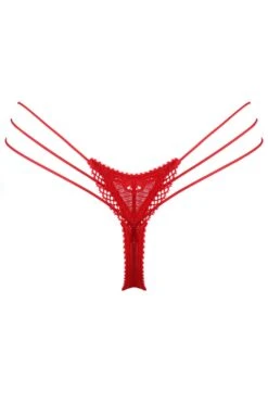 Rock DJ Mini Thong, Size XL (UK 14) -Fashion Lingerie Store jolidon rock dj thong d2238 red ghost back