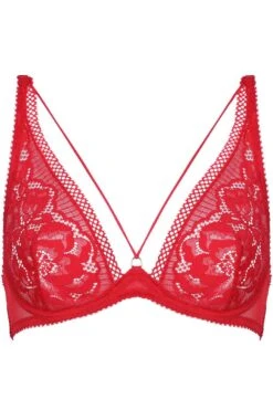 Rock DJ Underwire Bra 9 Rock DJ Underwire Bra -Fashion Lingerie Store jolidon rock dj underwire bra s2239 red ghost front