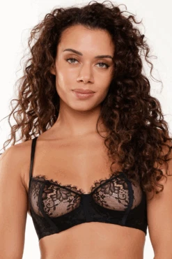 LingaDore Lace Balconette Bra 10 LingaDore Lace Balconette Bra -Fashion Lingerie Store lingadore balconette bra black 7507 2 black 1