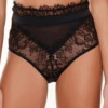 LingaDore Lace & Mesh High Waist Brief, Size XS (UK 8) 1 LingaDore Lace & Mesh High Waist Brief, Size XS (UK 8) -Fashion Lingerie Store lingadore high waist brief 7507b black 3